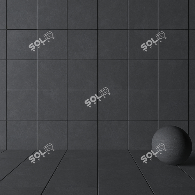 Urban Concrete Wall Tiles 3D model image 3