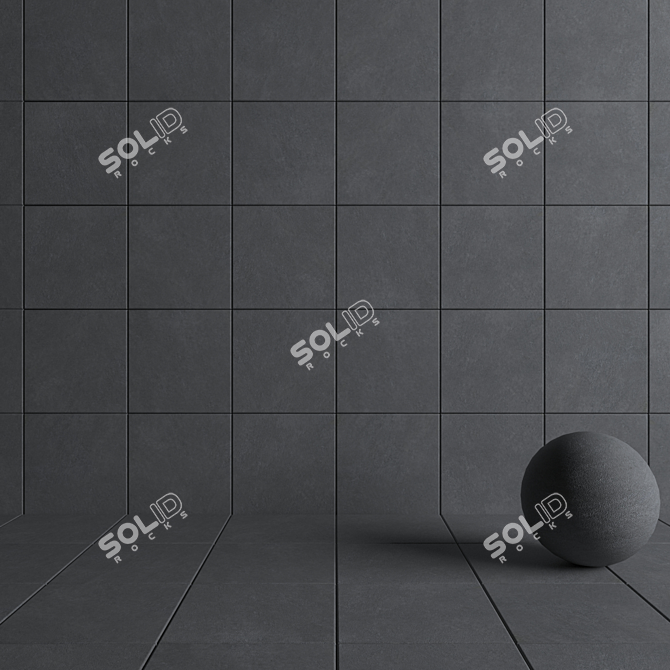 Urban Concrete Wall Tiles 3D model image 4