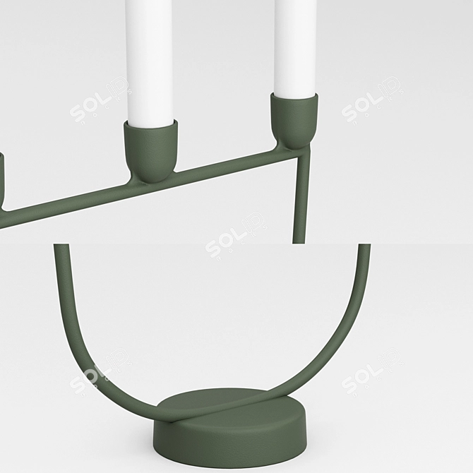 Contemporary Muuto Open Candelabra 3D model image 4