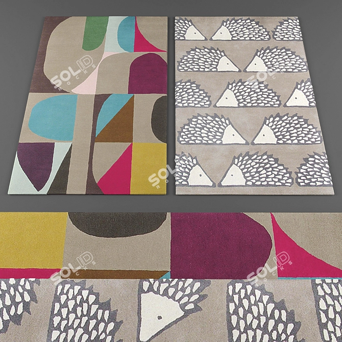 Stylish Rug Collection - 141 3D model image 3
