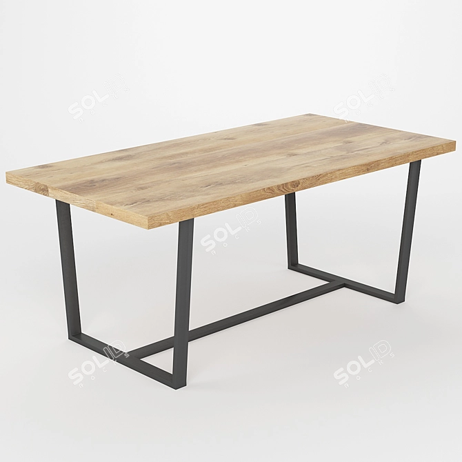 Modern Dining Table Set 2013 3D model image 4