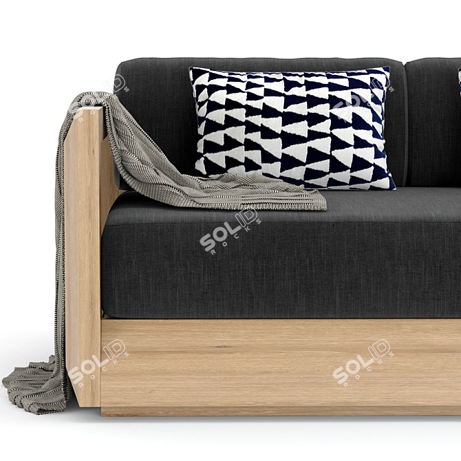 RH Outdoor Paloma Sofa 3x 3D model image 2