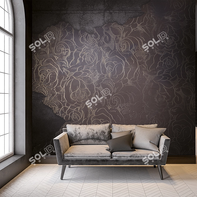 Elegantly Broken Wallpaper Collection 3D model image 5