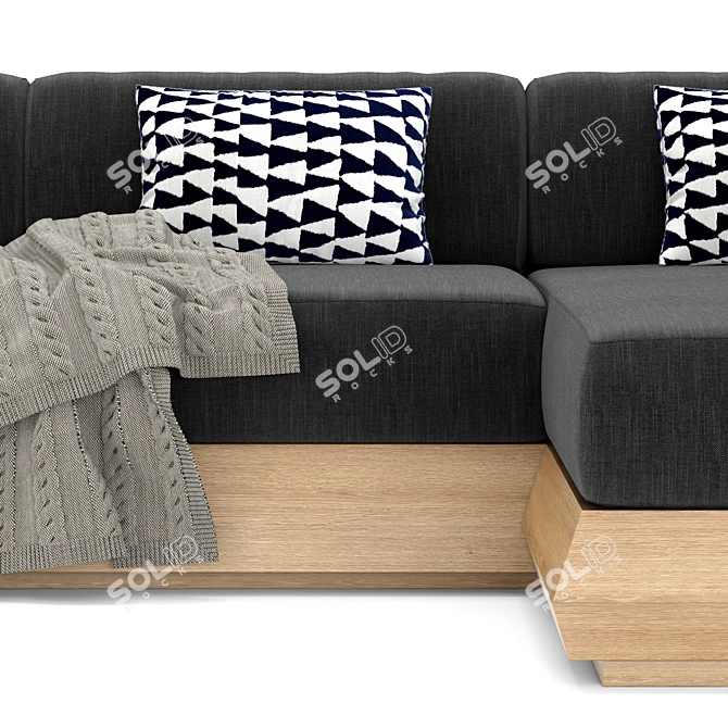 RH Outdoor Paloma: Modular Sofa 3D model image 2