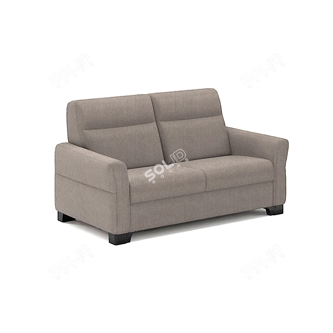 Belgian Eklipso Sofa: Stylish & Versatile! 3D model image 4