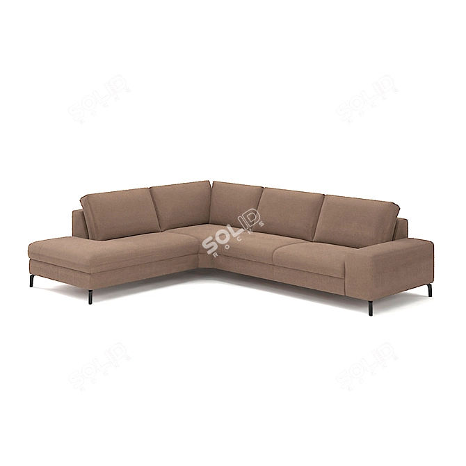 Belgian Fontane Sofa: Customizable and Comfortable with Innovative Features 3D model image 1