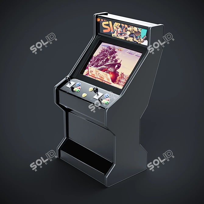 Ultimate Arcade Battles: StreetFighter & MetalSlug 3D model image 3