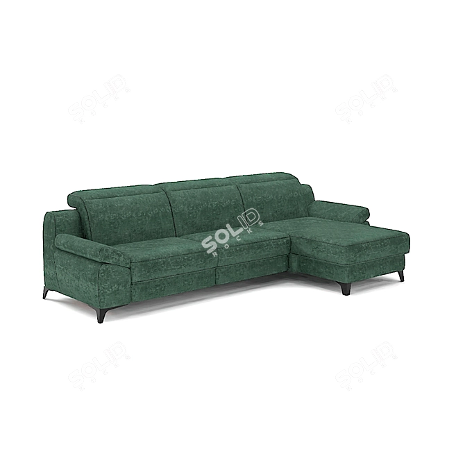 Levana Belgian Sofa: Modern, Customizable, Comfortable 3D model image 2