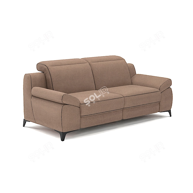 Levana Belgian Sofa: Modern, Customizable, Comfortable 3D model image 4