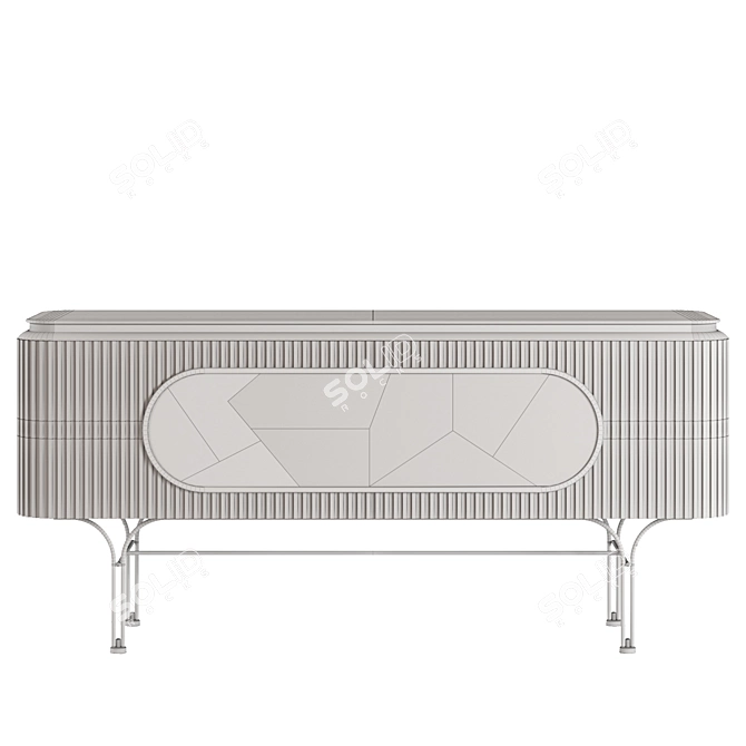 Bailey Vintage Sideboard 3D model image 2