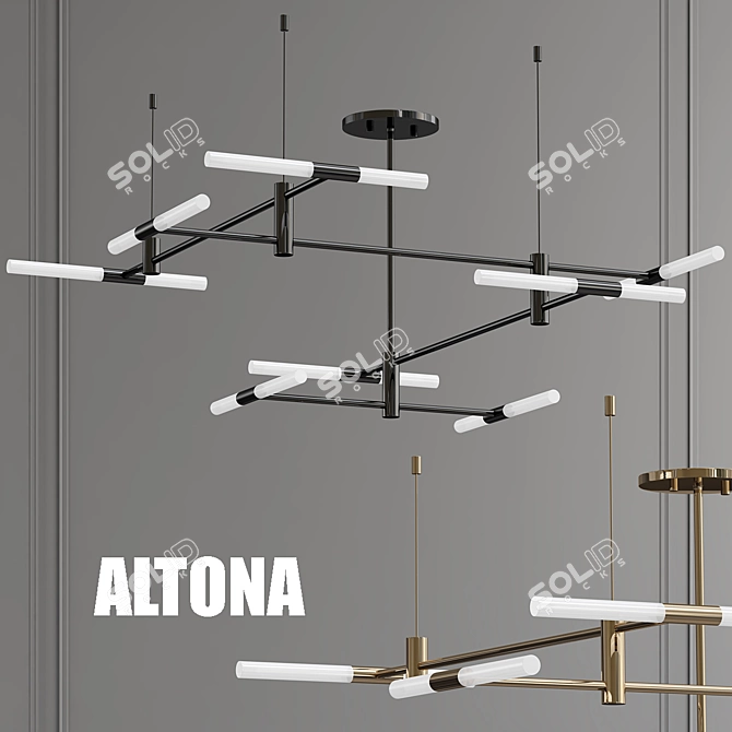 Modern Altona Design Lamps 3D model image 1