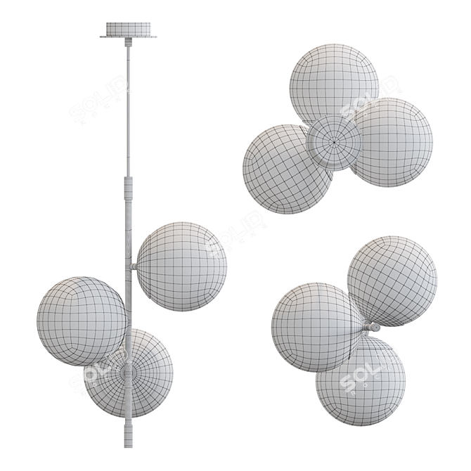 GERDY Pendant Lamp - Modern Lighting 3D model image 3