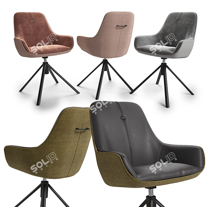 Modern 3D Chair Design 3D model image 1