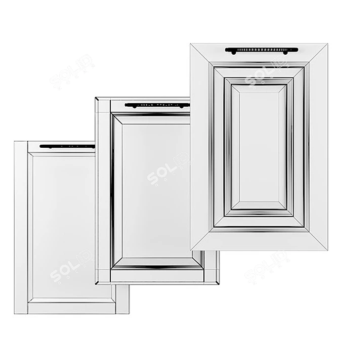 Modern Cabinet Doors Set for V-Ray/Corona 3D model image 2