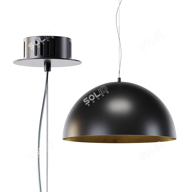 Modern LED Chandelier: EGLO GAETANO 3D model image 2