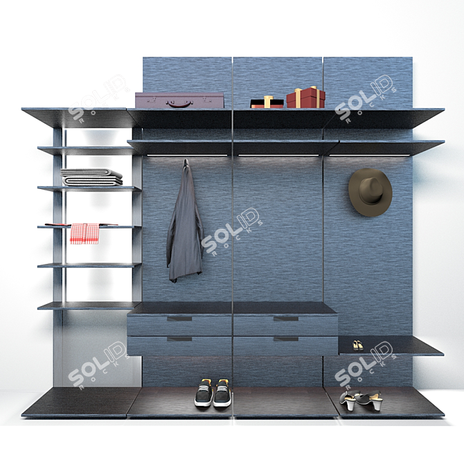 Elevate Your Space: Premium Wardrobe 3D model image 1