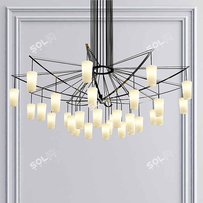 Catenaria Pendant Light: Sleek and Stylish 3D model image 2