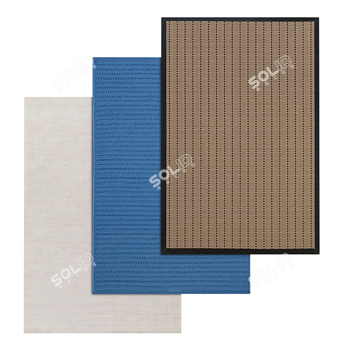 High-Quality Carpet Set 3D 3D model image 1