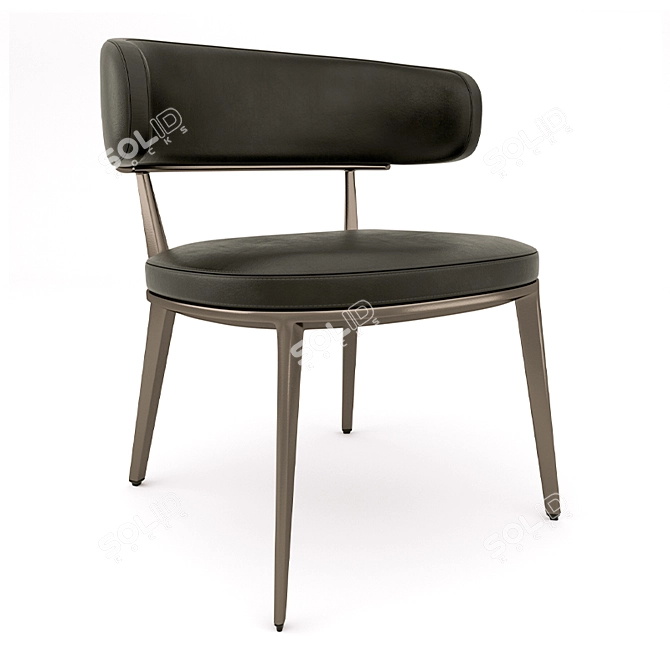 Elegant Caratos Chair: Stylish and Comfortable 3D model image 2