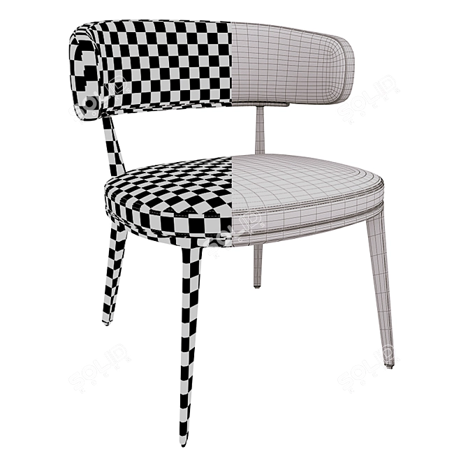 Elegant Caratos Chair: Stylish and Comfortable 3D model image 5