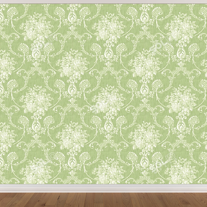 Seamless Wallpaper Set 585 (3 Colors) 3D model image 4