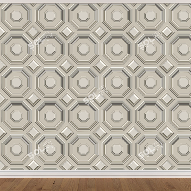 Versatile Wallpaper Set: 3 Seamless Textures
Modern Wallpaper Trio: 3 Color Options
Elegant Wallpaper Bundle: 3 3D model image 4