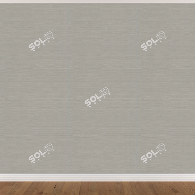 Seamless Wallpaper Set: 3 Colors & Textures 3D model image 4