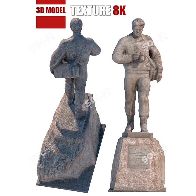 Sculpture Photographer Efremov 3D model image 1