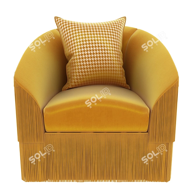 Fringe Chic Armchair: Munna Design 3D model image 3