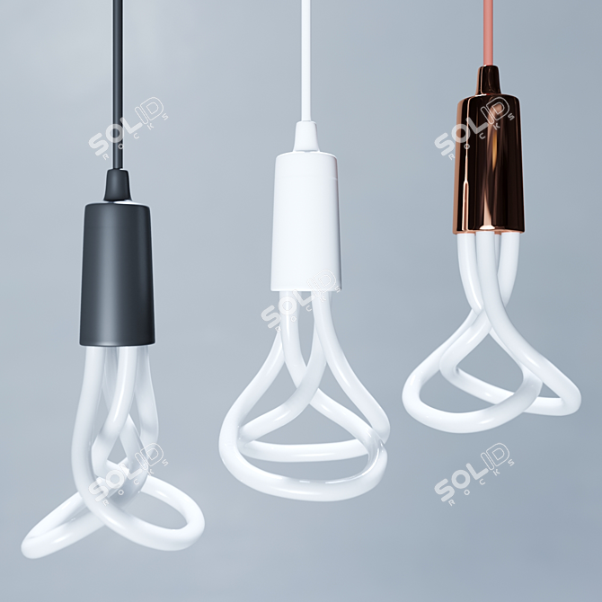 Plumen LED Bulb & Pendant Set 3D model image 2