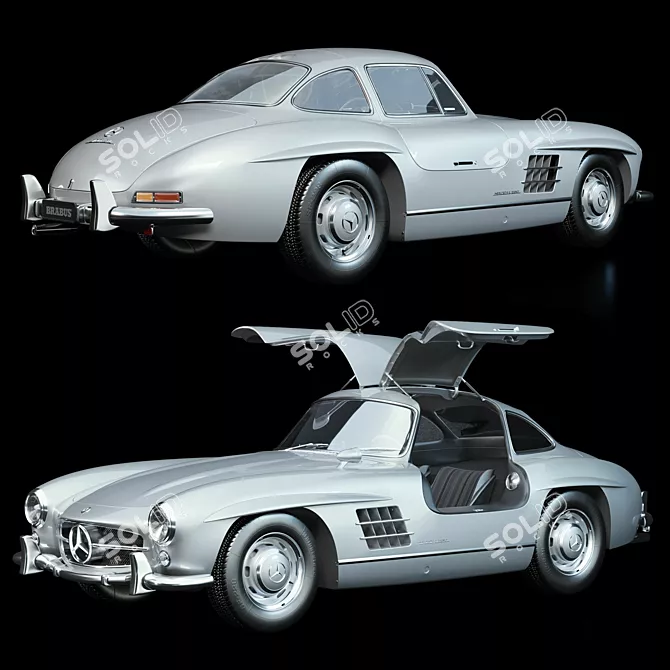 2011 Mercedes-Benz 300 SL Coupe 3D model image 2