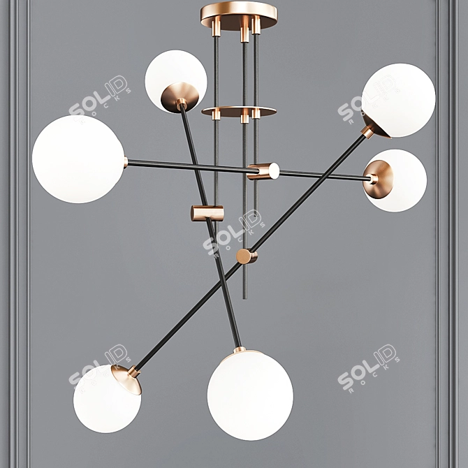 Modern Balance Pendant Light 3D model image 3