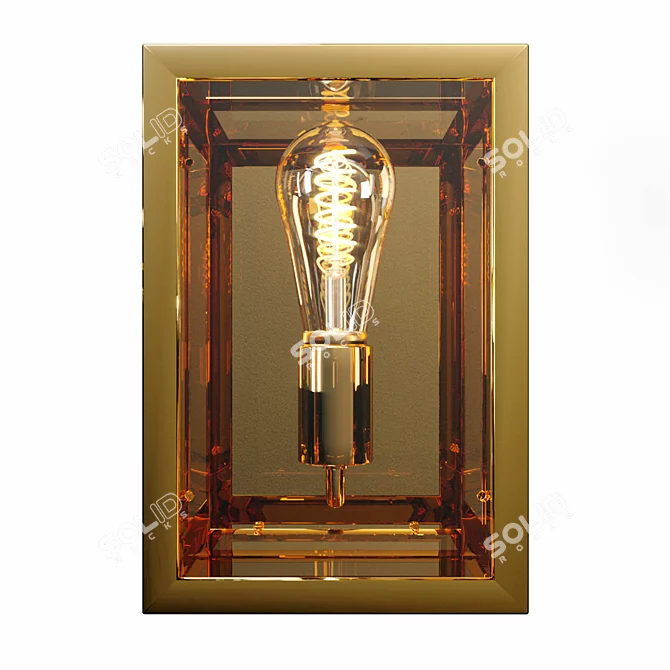 Eichholtz Odeon Wall Lamp: Gold Finish 3D model image 2