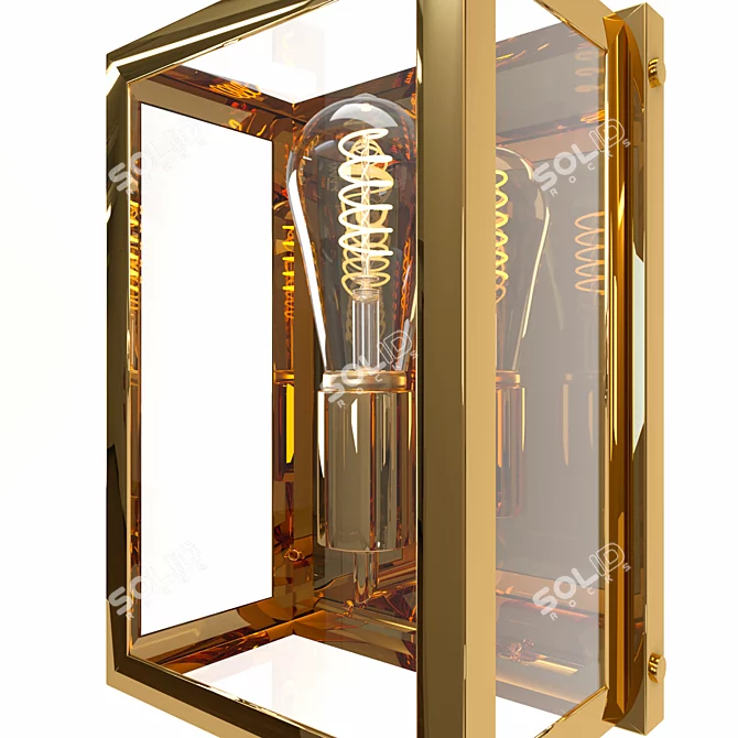 Eichholtz Odeon Wall Lamp: Gold Finish 3D model image 3
