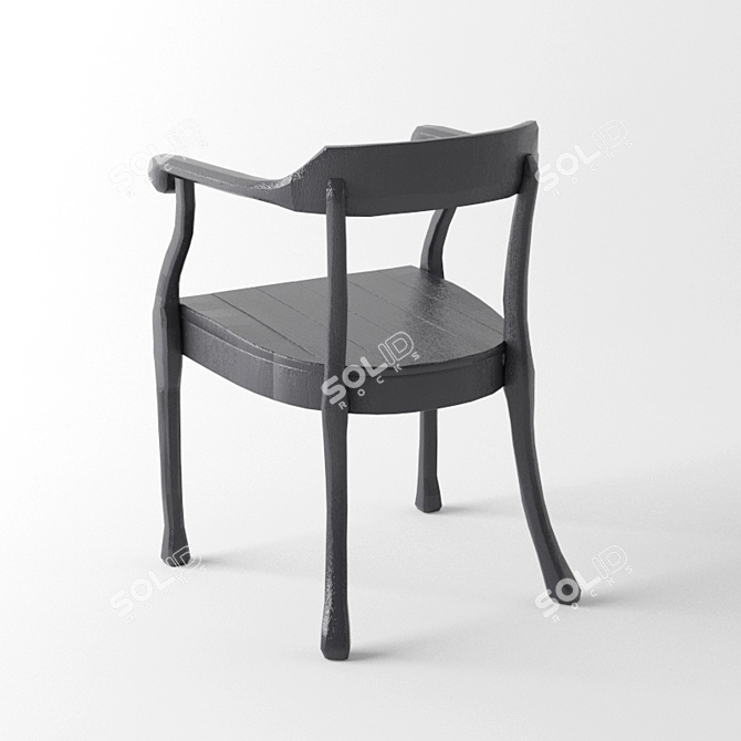 Elegant Muuto Raw Chair - Scandinavian Design 3D model image 2