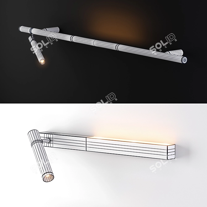 Chors LED Wall Lamps - Stylish Illumination Solution 3D model image 5