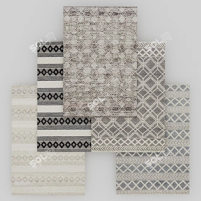 Magnolia Home Holloway Rug Set 3D model image 1