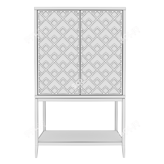 Austin Tall Chest: Classic & Stylish Storage 3D model image 3