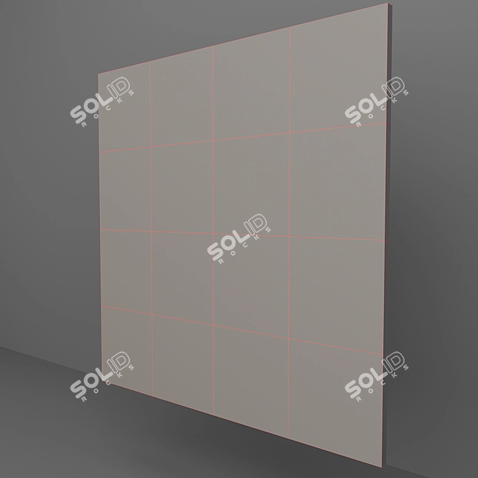 Travertine Brick Mosaic: High-Res Indoor/Outdoor Wall Tiles 3D model image 3