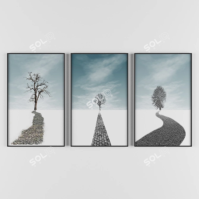 High Definition Art Picture Set 3D model image 1