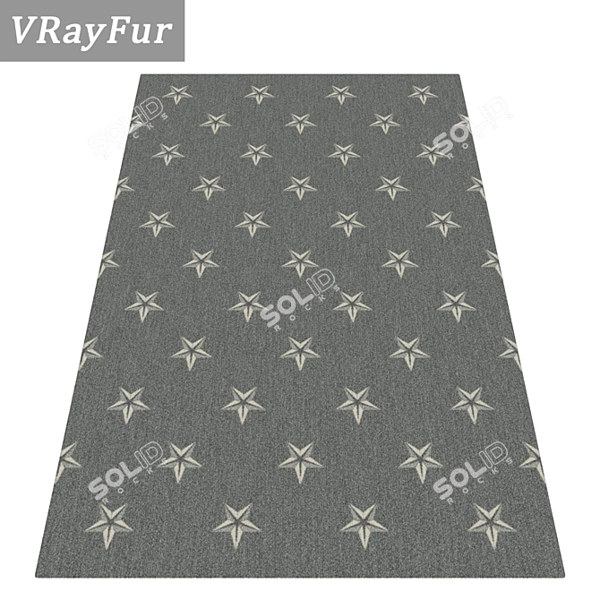 Luxury Rug Set: High-Quality Textures 3D model image 2