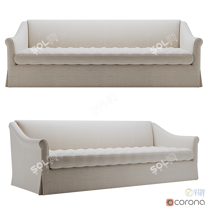 Luxury Grand Sablom Sofa by Dmitry & Co 3D model image 1