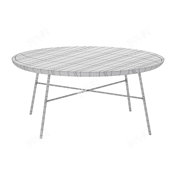 Modern Disc Coffee Table 3D model image 3