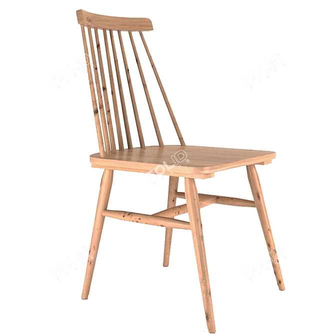 Elegant Kristie Chair 3D model image 1