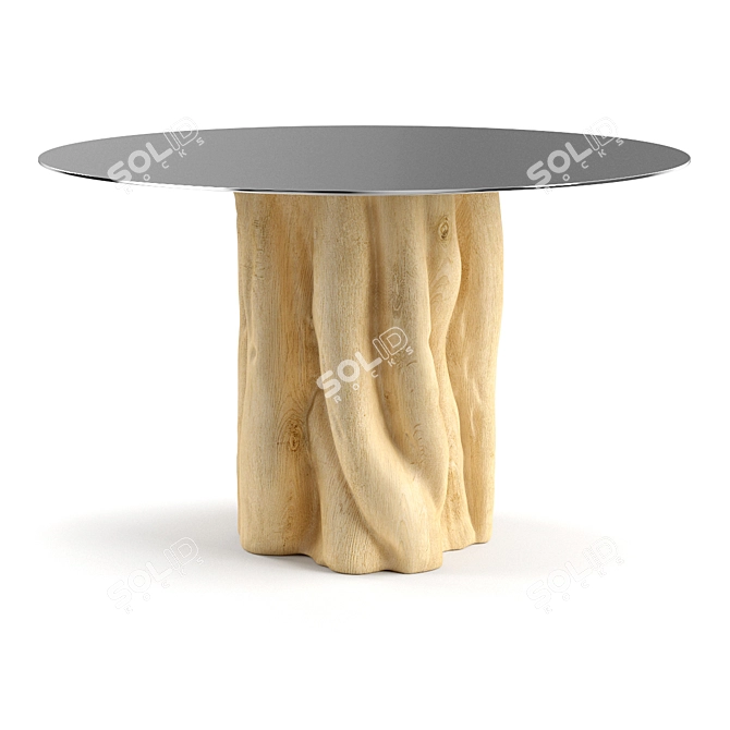 Elegant Brick Gervasoni Dining Table 3D model image 2