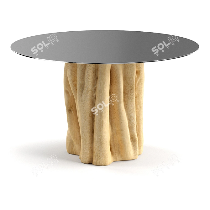 Elegant Brick Gervasoni Dining Table 3D model image 4