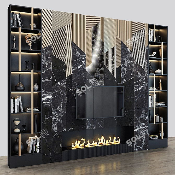 Studio 54 TV Wall: Stylish & Functional 3D model image 2