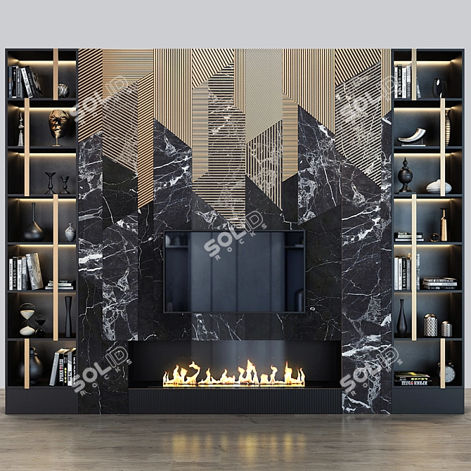 Studio 54 TV Wall: Stylish & Functional 3D model image 4