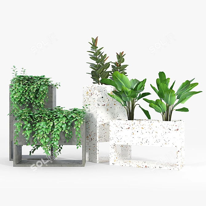 Fauna Small Planter for Outdoors 3D model image 2