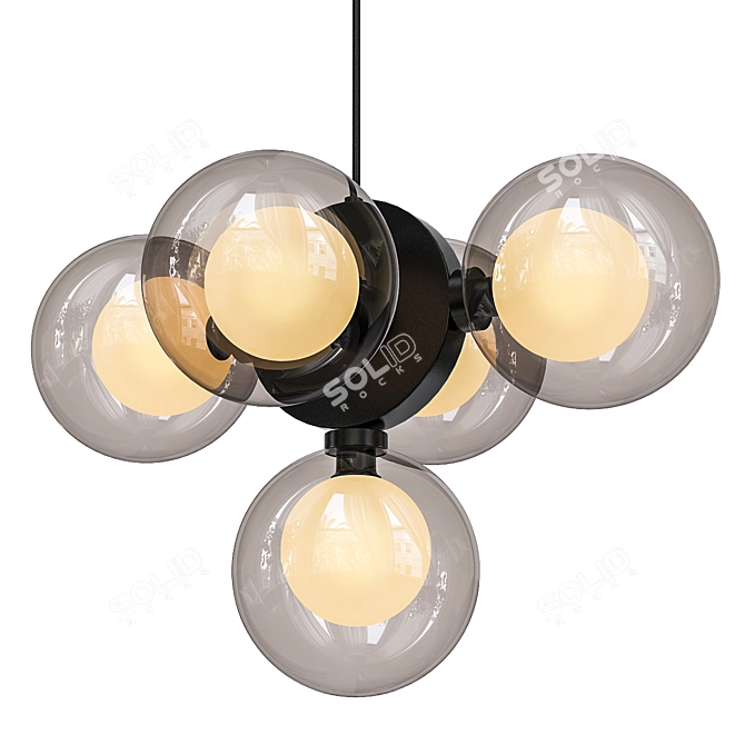 Minimalist Discus 49 Ceiling Lamp 3D model image 1